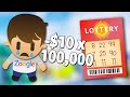 I Spent $1,000,000 on Lottery Tickets in Super Life