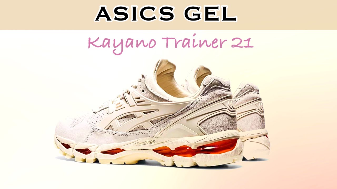 gel kayano trainer 21 on feet