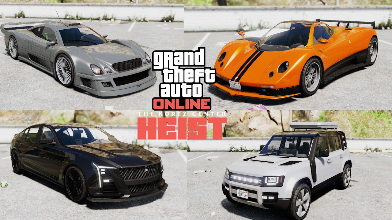 GTA 5 ONLINE - New Update Kortz Center Heist DLC Update Vehicles