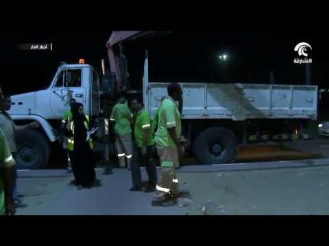 كهرباء الشارقة تنير منطقة الصجعة الصناعية بعدد 419 عمود جديد