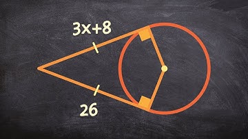 Given two tangent lines determine the measure of x