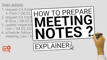 How to Prepare Meeting Notes Step by Step ? I Explainer