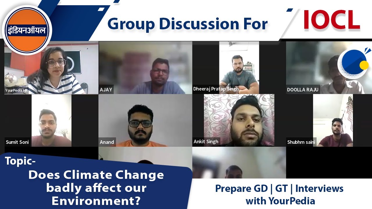 GD does Climate Change badly affect our Environment? |IOCL| Start GD GT ...