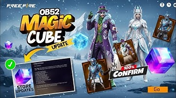 Free Fire Ob52 Magic Cube Store Update || FF New Upcoming Magic Cube Bundle Konsa Aayega 14 January