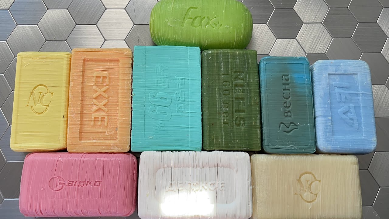 Cutting horizontal strips on soap