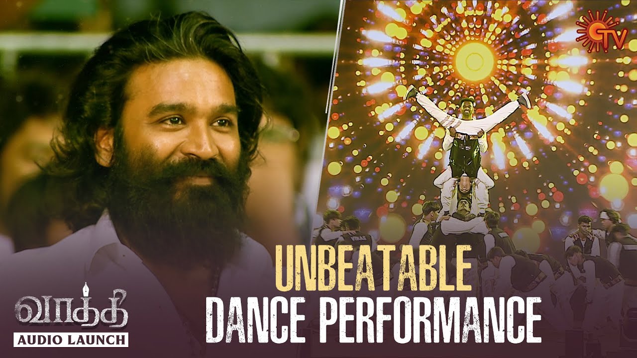 Unbeatable Dance Performance  Vaathi   Audio Launch  Best Moments  Dhanush  Sun TV