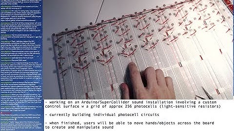 SuperCollider Live Stream 2017.07.07 Building an SC/Arduino Installation