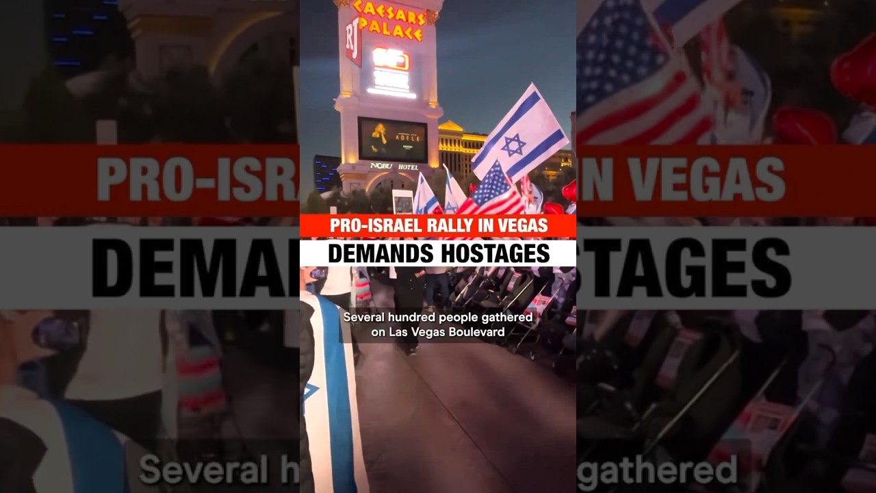 Rally held on Las Vegas Strip to support Israel amid attacks