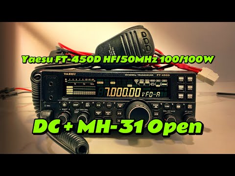 💥Yaesu FT-450D HF/50MHz 100/100W + DC + MH-31 Open 👌🏻 - YouTube