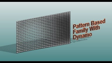 Everyday Revit (Day 442) - Pattern Based Family with Dynamo