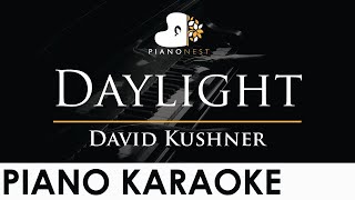 David Kushner - Daylight - Piano Karaoke Instrumental Cover with Lyrics Resimi