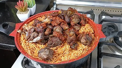 HOW TO MAKE ASUN JOLLOF RICE PARTY STYLE/STRICTLY DISHES BY B