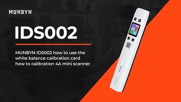 How (IDS002) to use the white balance calibration card how to calibration 4A mini scanner