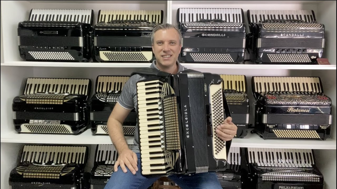 Acordeon Excelsiola 714 S - Quarta Oitavada 49 cm - Jeferson