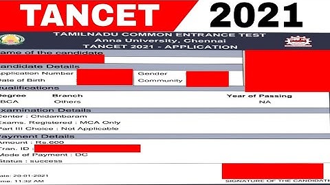 TANCET 2021| HOW TO REGISTER? |A DEMO VIDEO WITH INSTRUCTIONS| TIME PASS WITH RAJ