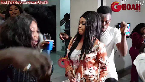Funke Etti, Kenny George & Celebrant,Regina Chukwu Dances Their Heart Out At Her Birthday Party