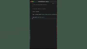 3 line of code to generate QRcode in #python  #shorts #coding