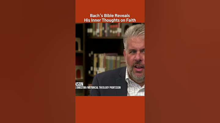 Bach's Bible Reveals His Inner Thoughts on Faith #insightsinbiography #faith #bach
