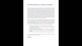 Hoe Gmail-Meldingen Op Uw Computer In Te Schakelen?