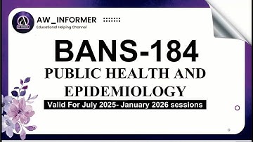 BANS 184 Solved Assignment 2025-26 | BANS 184 in English | Free Solved Assignment on #yt #ignou