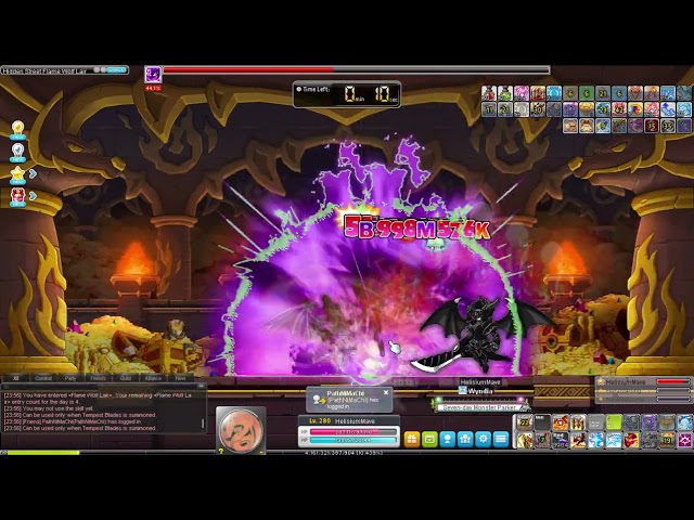 MapleSEA Kaiser Damage Test Flame Wolf class=