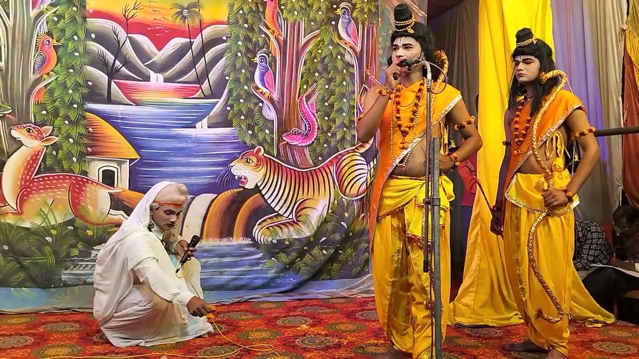 अति मनमोहक दृश्य, मर्यादा पुरुषोत्तम श्री राम शबरी की कुटिया में, जय महापुरुष बाबा रामलीला समिति