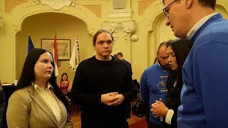 Украинскую молодежь, вернувшуюся из депортации, принимает мэр Будапешта