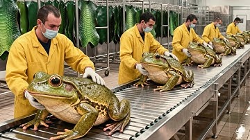 Inside the Frog Leather Factory-How Exotic Skins Become Luxury Items (Full Process) Million Dollar??