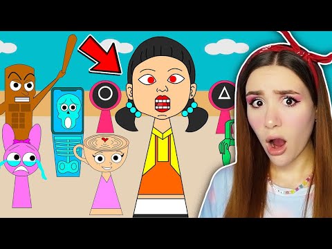 СПРУНКИ и БРЕЙНРОТ МЕМЫ играют В РЕАЛЬНОЙ ЖИЗНИ! 😱🔪 😭 СТРАШНЫЕ СПРУНКИ 4 Incredibox Sprunki Анимации