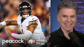 Justin Fields-DJ Moore connection ends Bears 14-game losing streak | Pro Football Talk | NFL on NBC