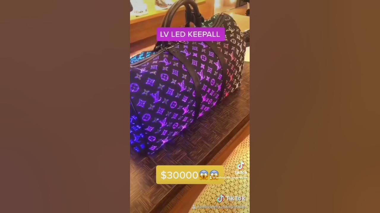 Louis vuitton keepall bag with LED lights 