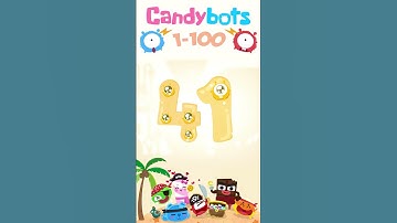 CandyBots 123 Numbers - Number 41 | CandyBots Games