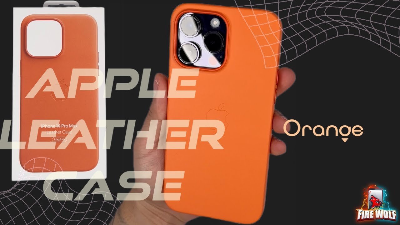 iPhone 14 Pro Max Apple Leather Case in Orange Review