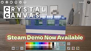 CrystalCanvas - Demo Available Now on Steam | Cozy 3D Color by Number Puzzle