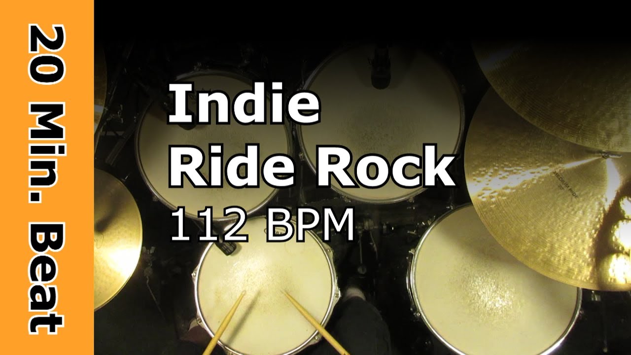 Indie Rock Drum Loops 112 BPM (20 Minute Beat) YouTube