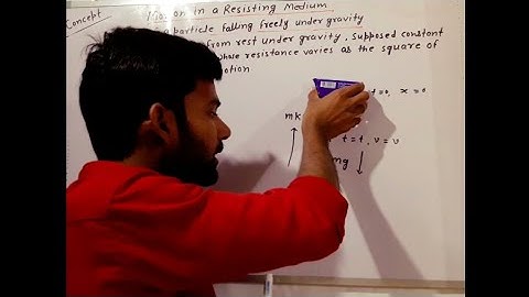 |Motion in a Resisting medium| Lecture 02| BSC/ B.Tech  Mathematics | vertically downward motion|