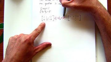 18 - Gauss Jordan Elimination Example of an Inconsistent System (Part 1)