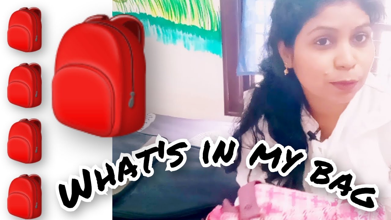 🤔🤔What's in my Bag🎒🎒tejaswini acharya kannada vlogs YouTube