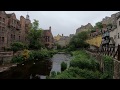 Walk Down to Dean Village in Edinburgh, Scotland