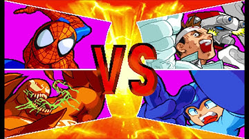 Marvel vs Capcom 1 ( Arcade ) - Red Venom / Spider-man Playthrough ( Aug 12, 2018 )