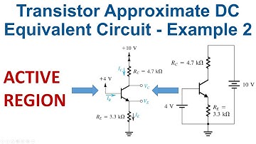[18a] Bipolar transistor approximate model DC equivalent circuit   Transistor circuit analysis