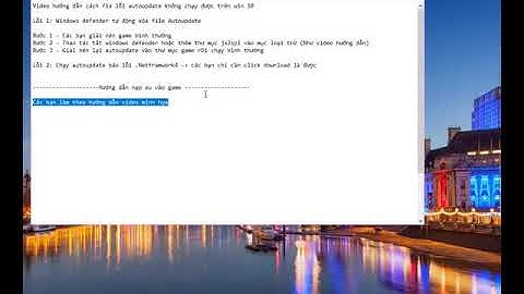 Hướng dẫn chạy autoupdate JX2SPL trên win 10