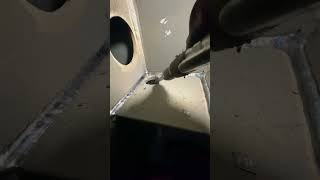 CORNER LOCK FCAW WELDING #arcwelding #satisfying #metalworking #welding #shorts