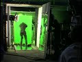 Resident Evil (2002) - laser hallway behind the scenes