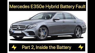 Mercedes E350e High Voltage Battery Strip Down, Finding the cause of the Insulation Fault