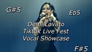 demi lovato tiktok live fest vocal showcase 