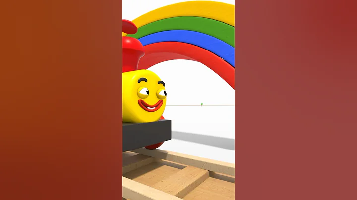 🎨🚂 Tino the Train Builds a Color Bridge! | Learn Colors for Kids 🌈 #animation #cartoon #colors