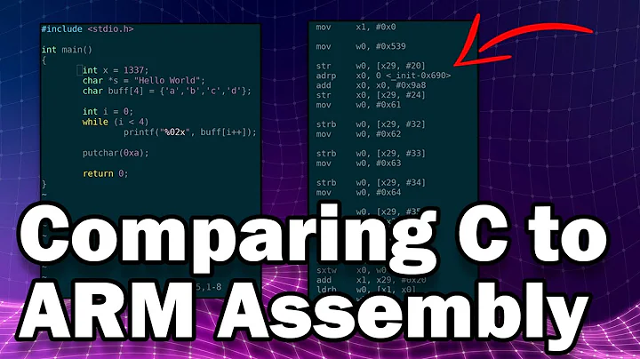Learn Any Assembly Language Fast with THIS TECHNIQUE | Comparing Source Code to ARM Assembly Output