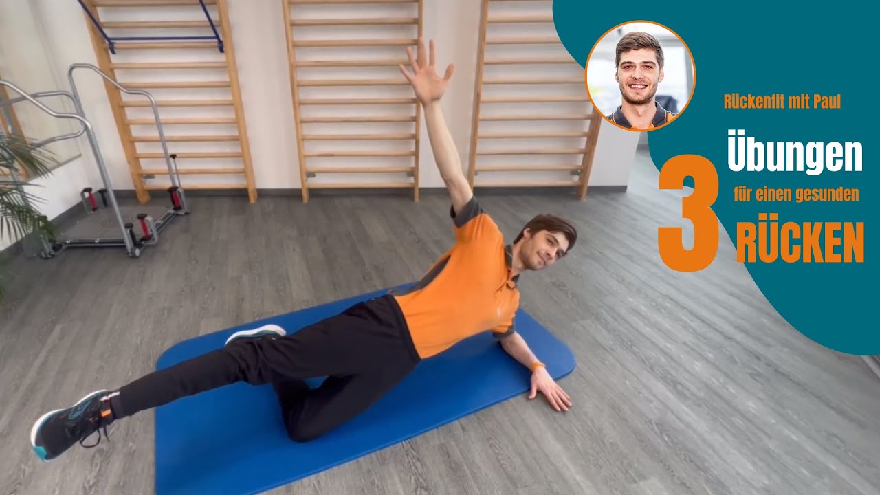 Rückentraining 3 einfache Übungen für zu Hause - medizinisches Training ...