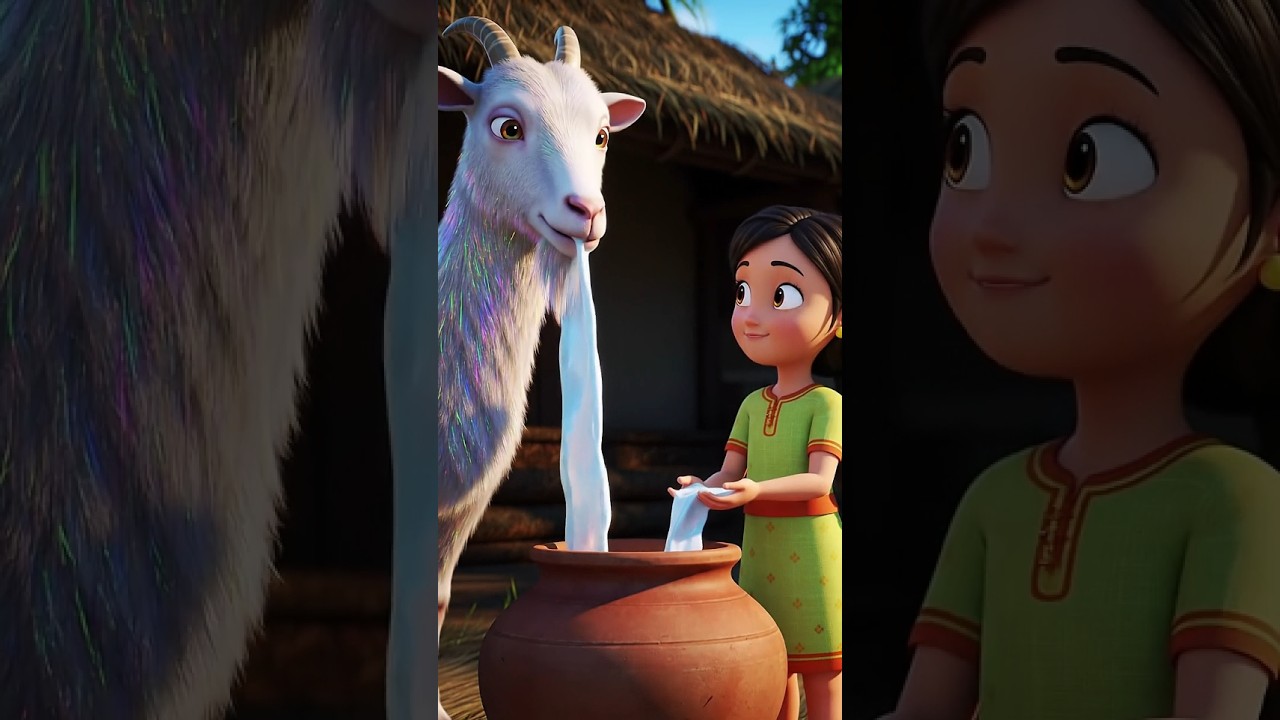 गाँव में आई भयंकर बाढ़ और बकरी का बलिदान | Emotional 3D Short Story | #ai #got #shorts